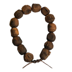 Natural Tulsi Rough wood Beaded Bracelet