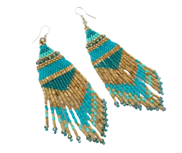 Tulsi beads earrings