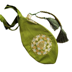 Embroidered Japa Bag. Prayer Bag. Meditation Bag