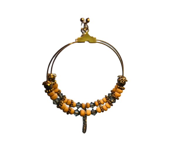 Medium Tulsi Drop Hoops