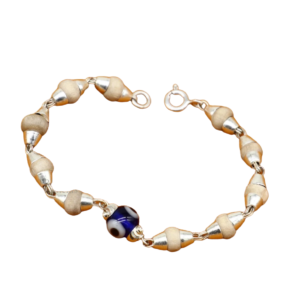 Tulsi bracelet with evil eye beads bracelet