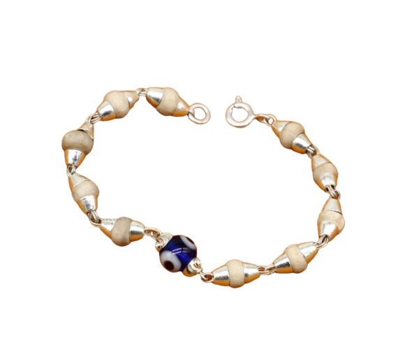 Tulsi bracelet with evil eye beads bracelet