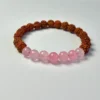 Rose Quartz with Rudraksha Bracelet Rose Quartz with Rudraksha Bracelet